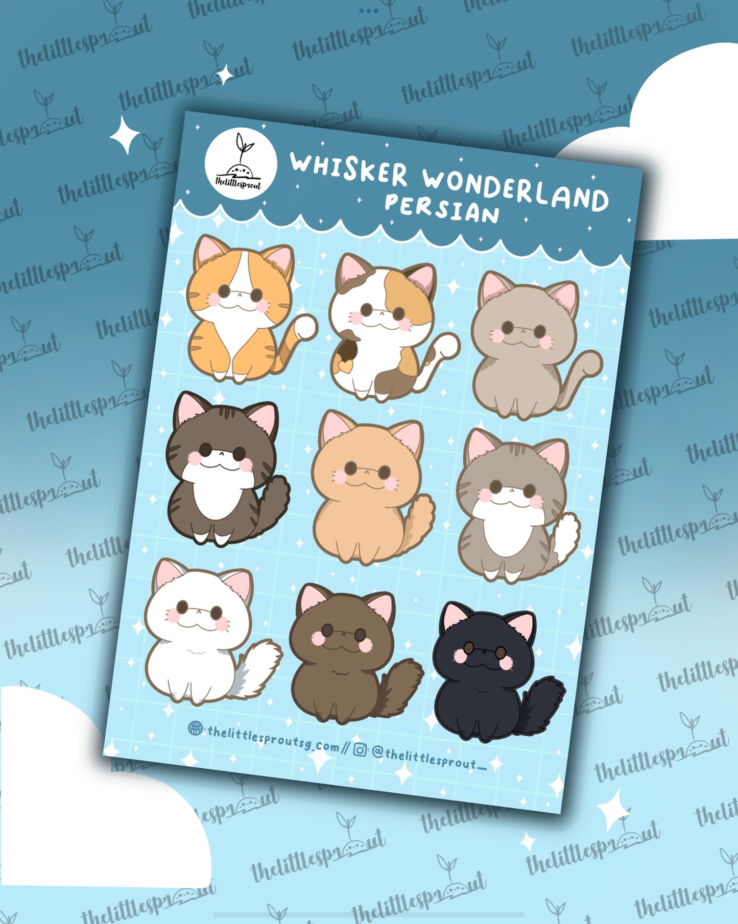 Whisker Wonderland Cat Sticker Sheets (Buy 3 Get 1 Free)