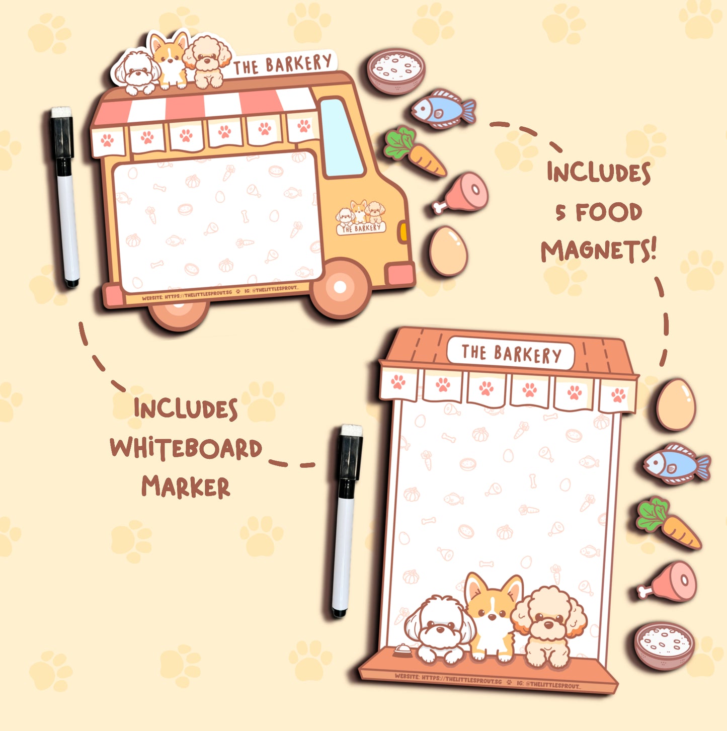 The Barkery Magnetic Whiteboards – Fun, Functional & Full of Fluff!