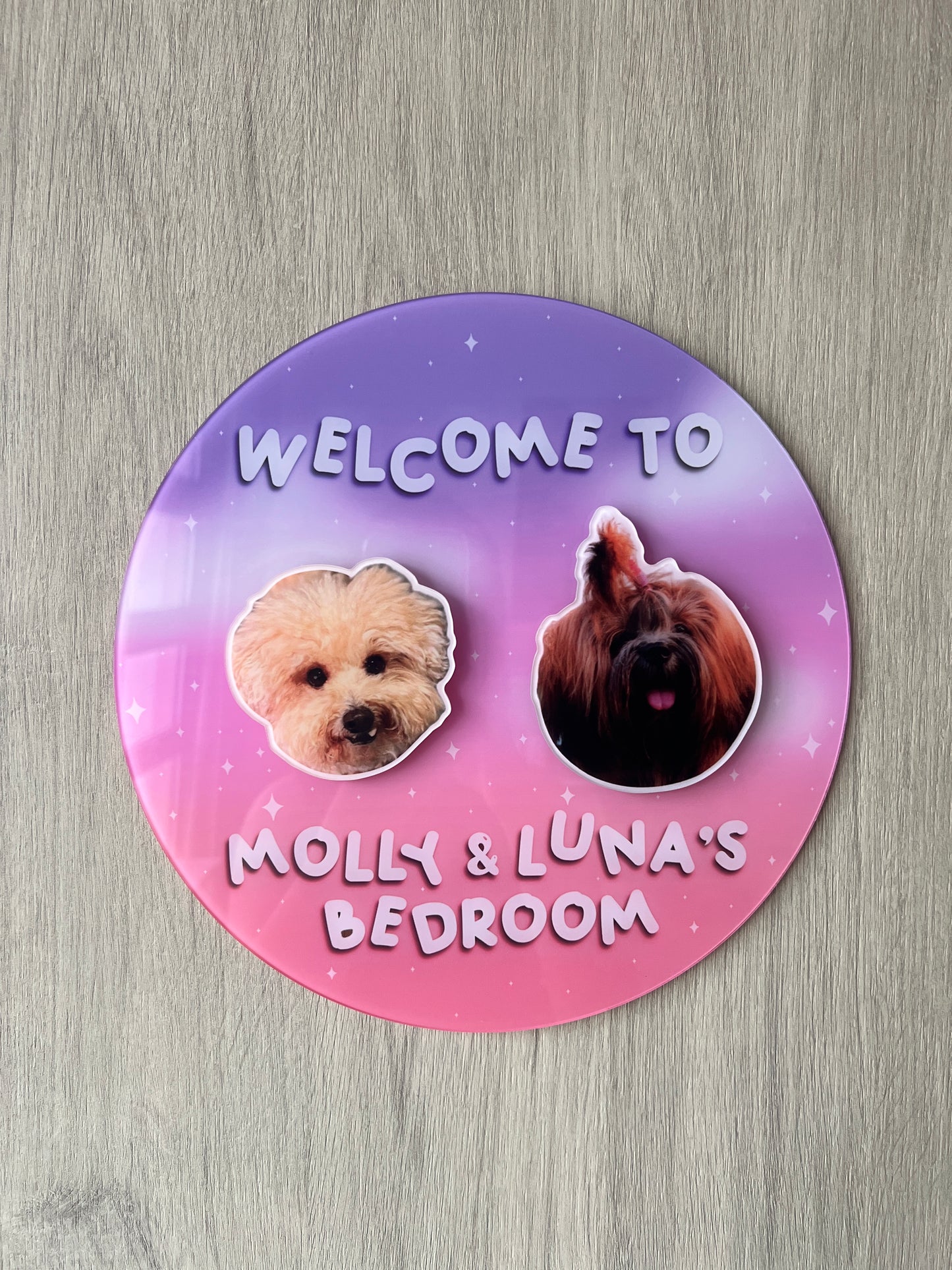 Personalised Pet Unit Door Sign