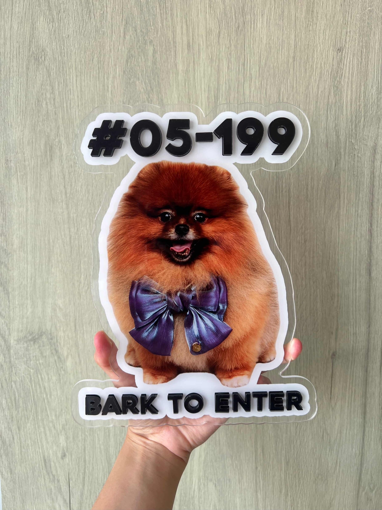 Personalised Pet Unit Door Sign