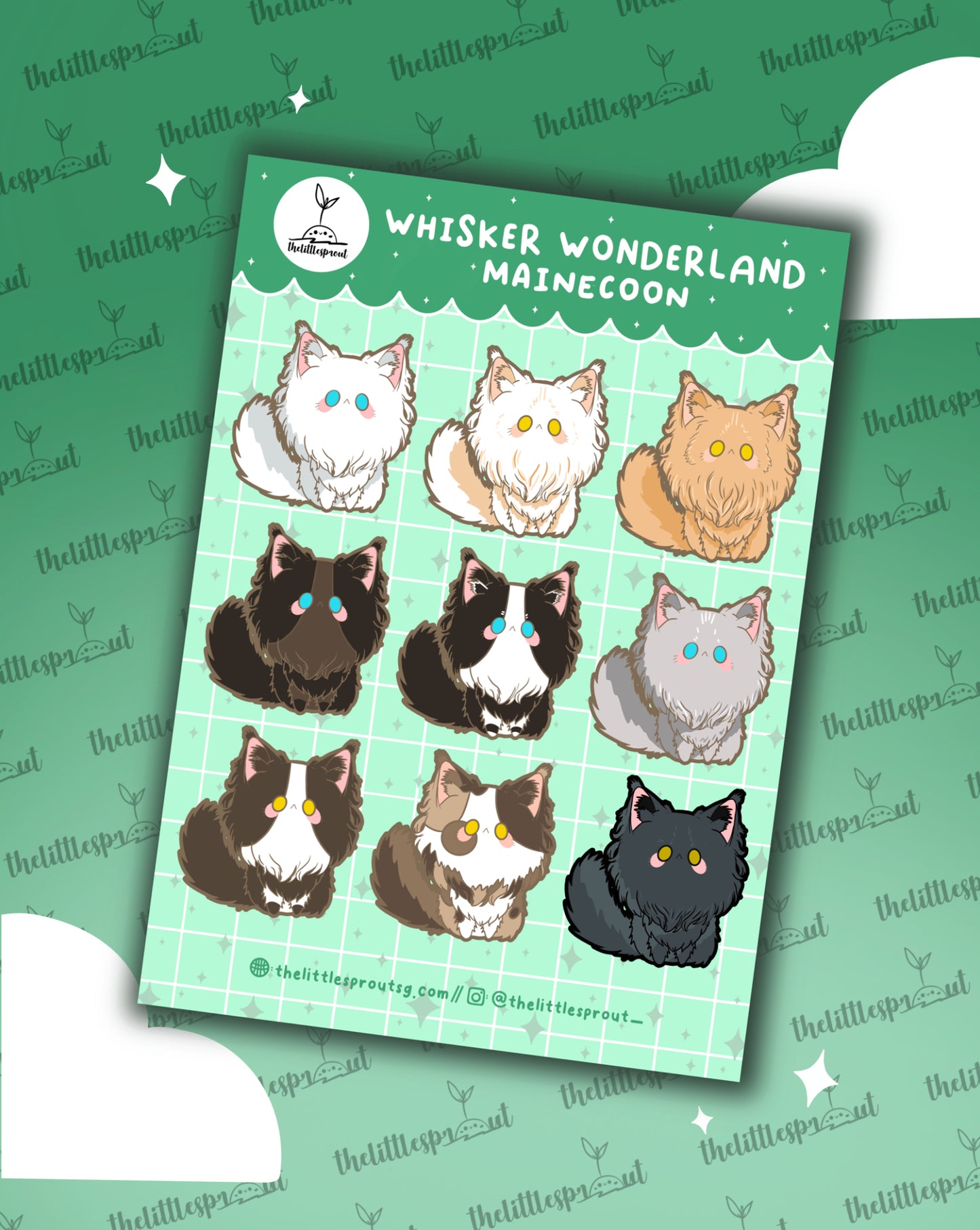 Whisker Wonderland Cat Sticker Sheets (Buy 3 Get 1 Free)