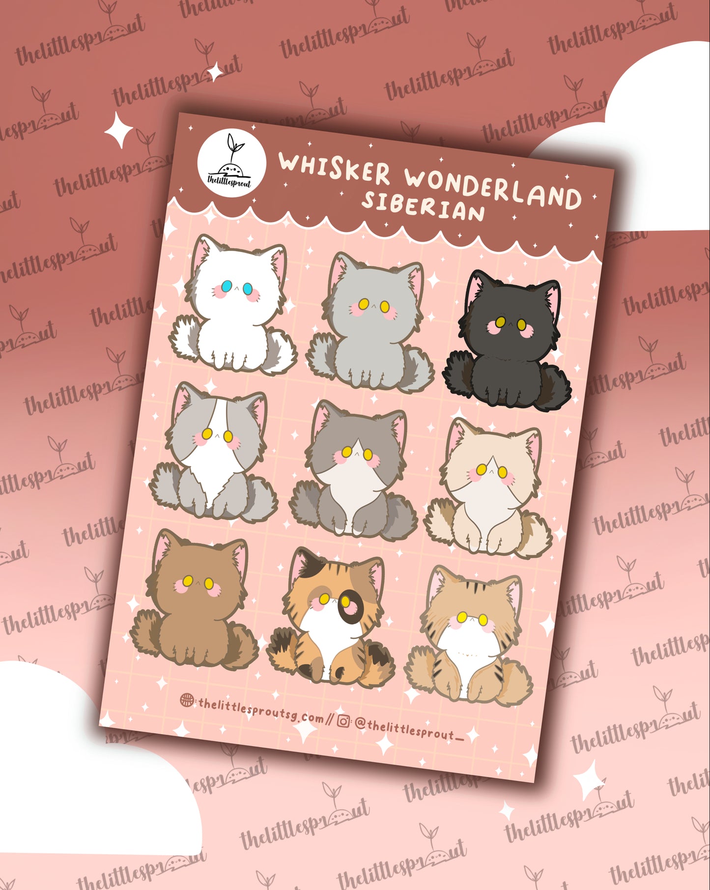 Whisker Wonderland Cat Sticker Sheets (Buy 3 Get 1 Free)