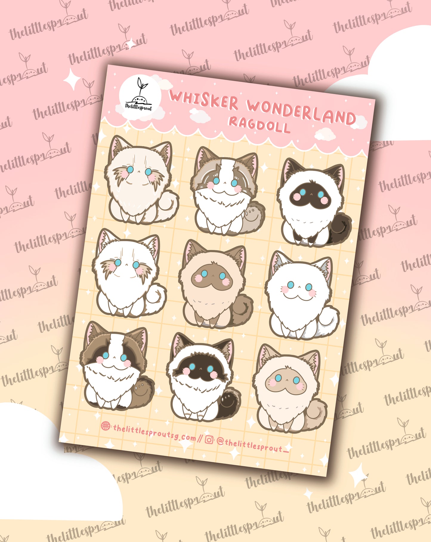 Whisker Wonderland Cat Sticker Sheets (Buy 3 Get 1 Free)