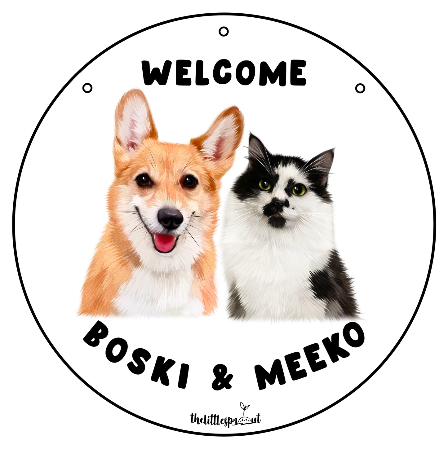 Customisable Pet Welcome Sign