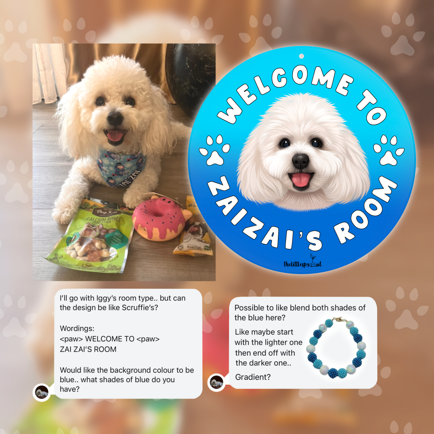 Customisable Pet Welcome Sign