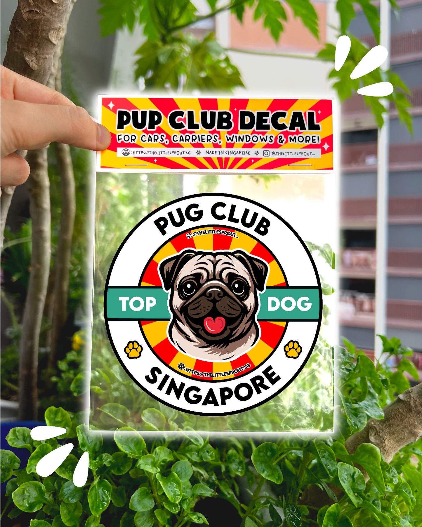 Pup Club Decals Stickers  - For Cars, Carriers, Windows, Laptops & More!